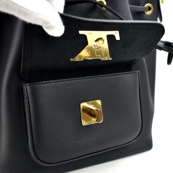 Louis Vuitton LockMe Bucket NV Shoulder Shoulder Bag Noir Black - Picture 5 of 10